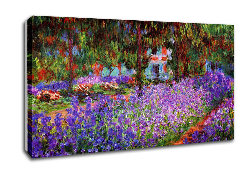Monet Garden In Giverny Canvas Wall Art