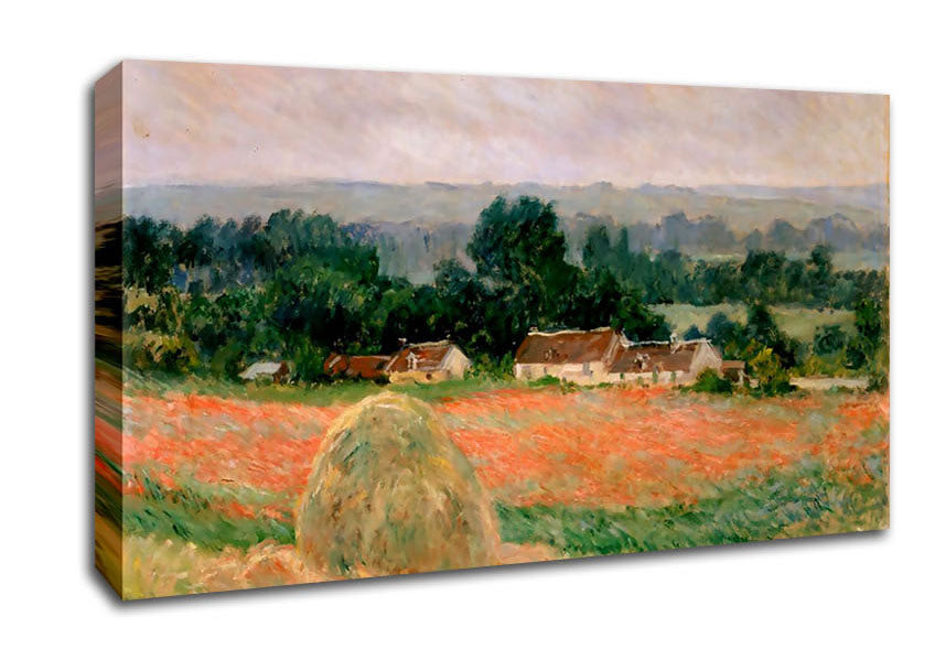 Monet Haystacks At Giverny Canvas Wall Art
