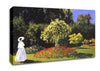 Monet Jeanne Marguerite Lecadre In The Garden Canvas Wall Art