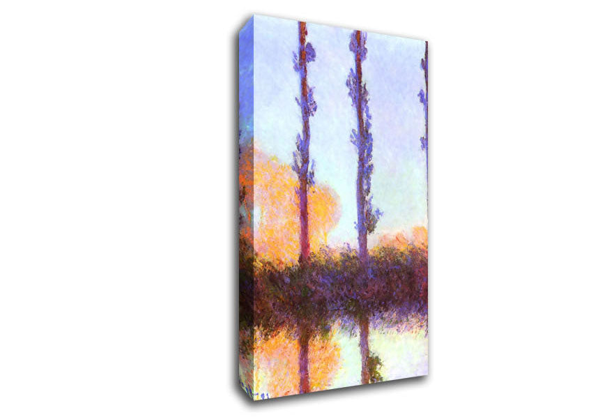 Monet Poplars Canvas Wall Art
