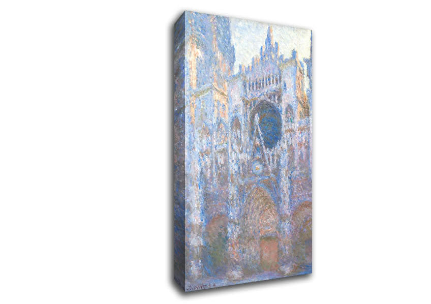 Monet Rouen Cathedral West Fac¸ade Canvas Wall Art