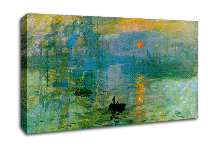 Monet Sunset Canvas Wall Art