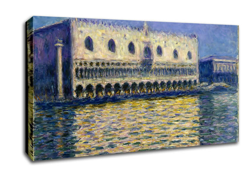 Monet The Doges Palace Canvas Wall Art