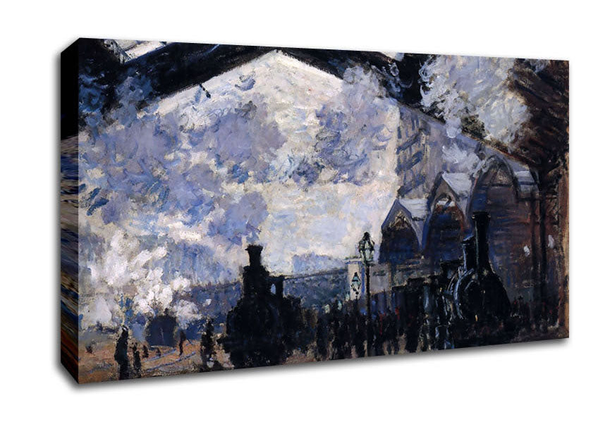 Monet The Gare St Lazare Canvas Wall Art