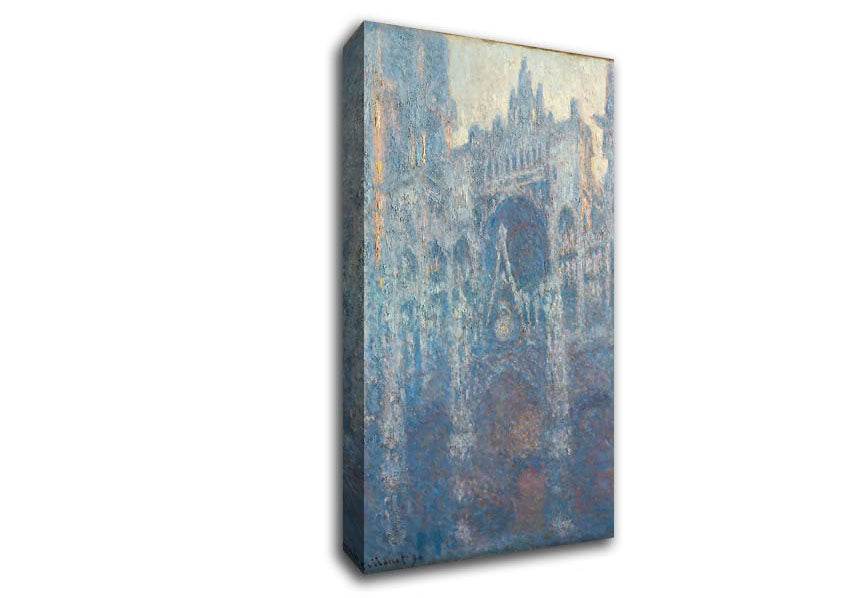 Monet The Portal Of Rouen Cathedral In Morning Light Canvas Wall Art