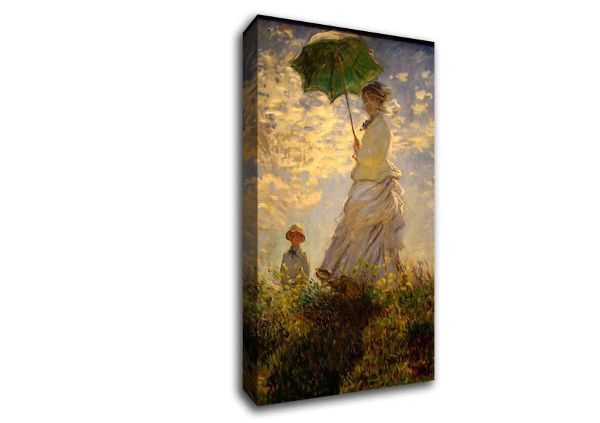 Monet Umbrella Canvas Wall Art