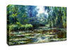 Monet Water Lillies In Monets Garden Canvas Wall Art