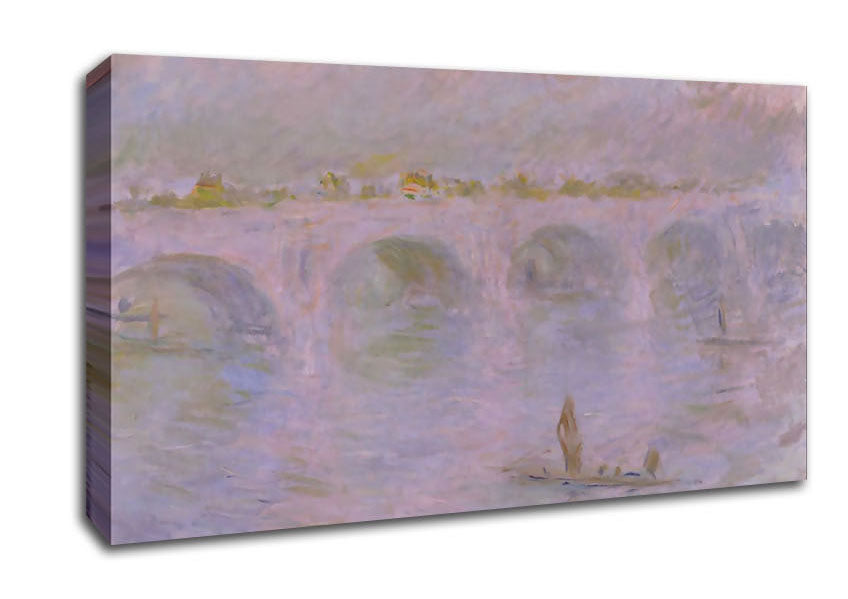 Monet Waterloo Bridge In London Canvas Wall Art