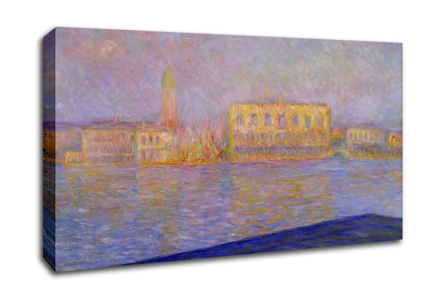 Monet The Doges Palace Sunset Canvas Wall Art