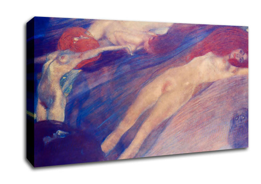 Klimt Moving Water Canvas Wall Art