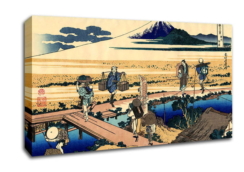 Hokusai Nakahara In The Sagami Province Canvas Wall Art