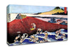 Hokusai Ocean Landscape With Fishermen Canvas Wall Art
