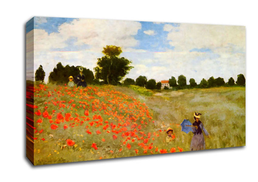 Monet Poppies Canvas Wall Art