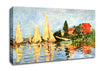 Monet Regatta At Argenteuil Canvas Wall Art