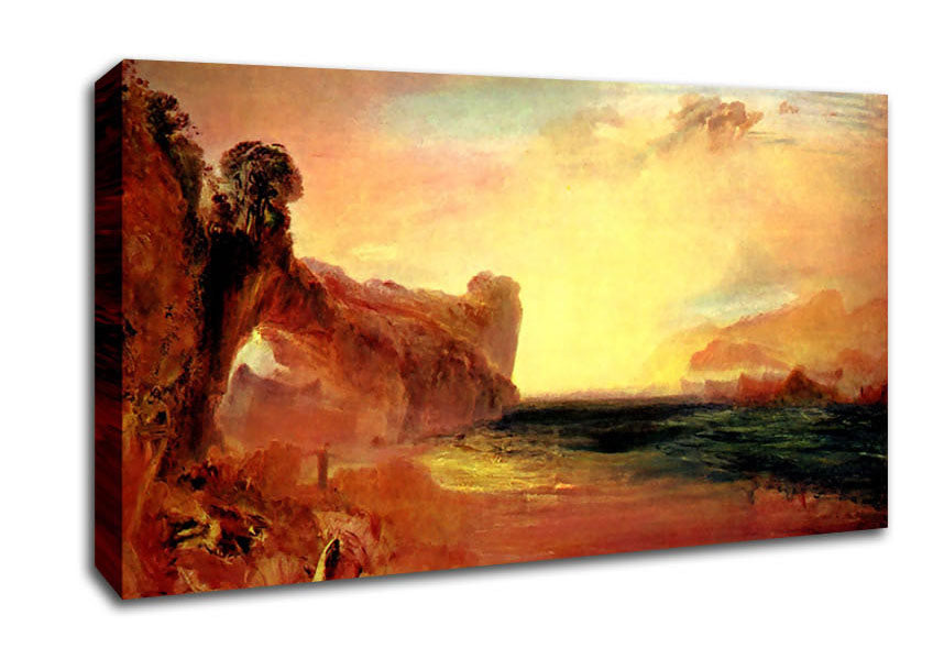 Joseph Mallord Turner Rocky Bay With Figures Canvas Wall Art