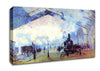 Monet Saint Lazare Station In Paris Canvas Wall Art