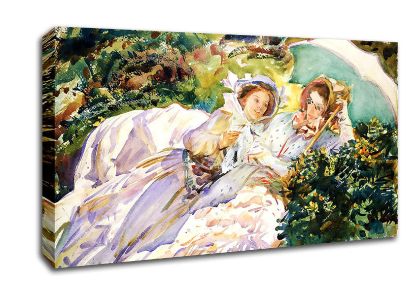 John Singer Sargent Simplon Pass The Tease Canvas Wall Art
