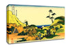 Hokusai Shimomeguro Canvas Wall Art
