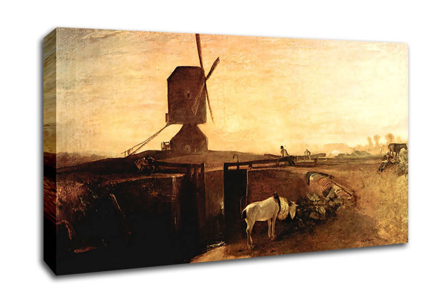 Joseph Mallord Turner Southall Mill Canvas Wall Art