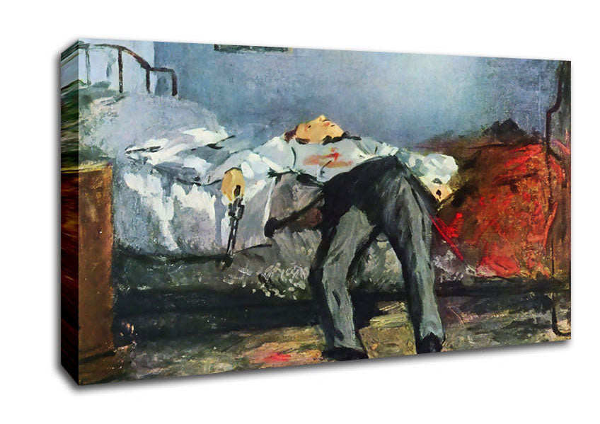 Manet Suicide Canvas Wall Art