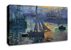 Monet Sunrise At Sea 1 Canvas Wall Art