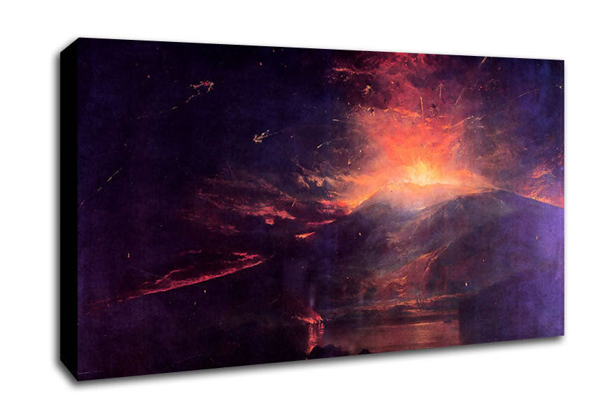 Joseph Mallord Turner The Eruption Of Volcano Souffrier Canvas Wall Art