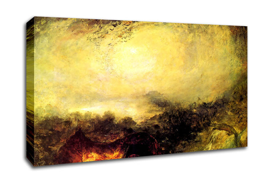 Joseph Mallord Turner The Evening Of The Tsunami Canvas Wall Art