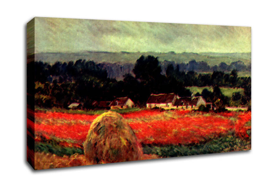 Monet The Poppy Blumenfeld The Barn Canvas Wall Art