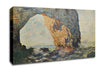 Monet The Rocky Cliffs Of Etretat La Porte Man 1 Canvas Wall Art