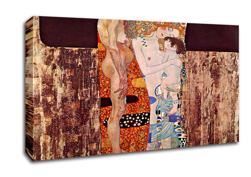 Klimt Three Ages Of A Woman Canvas Wall Art