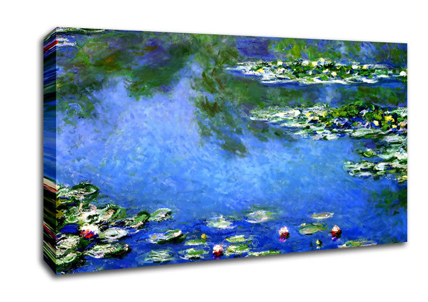 Monet Water Lilies In Monets Garden Canvas Wall Art