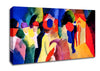 August Macke With Yellow Jacket Canvas Wall Art