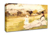 Morisot Woman And Child Sitting In A Field Canvas Wall Art