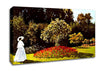 Monet Woman In The Park With Poppies Canvas Wall Art