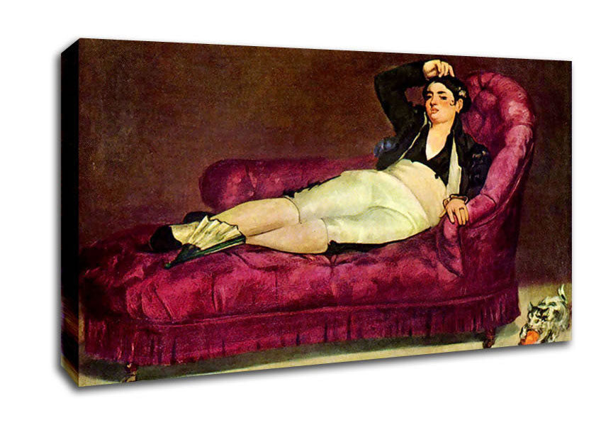 Manet Young Woman In Spanish Dress Canvas Wall Art