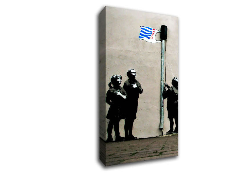 Homage To The Tesco Flag Canvas Wall Art