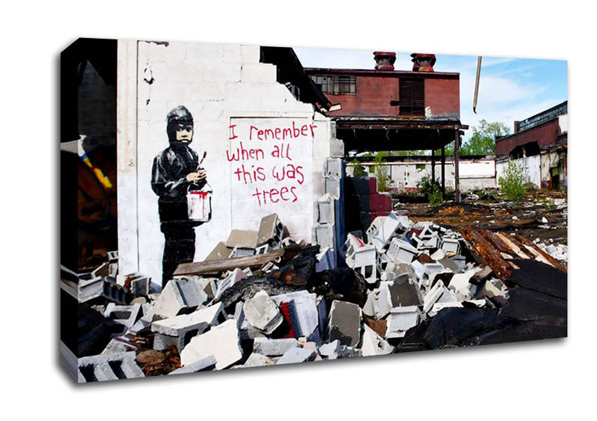 I Remember When All This Was Trees Canvas Wall Art