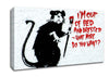 Im Out Of Bed And Dressed What More Do You Want Rat Canvas Wall Art