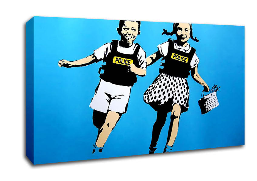 Jack And Gill Blue Canvas Wall Art
