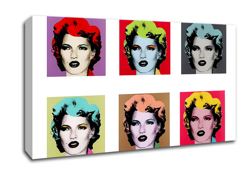 Kate Moss 6 Canvas Wall Art
