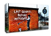 Last Graffiti Before Motorway Canvas Wall Art