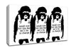 Laugh Now But One Day We ll Be In Charge White Canvas Wall Art