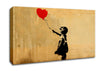 Love Heart Balloon Left Canvas Wall Art