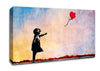 Love Heart Balloon Sunset Canvas Wall Art