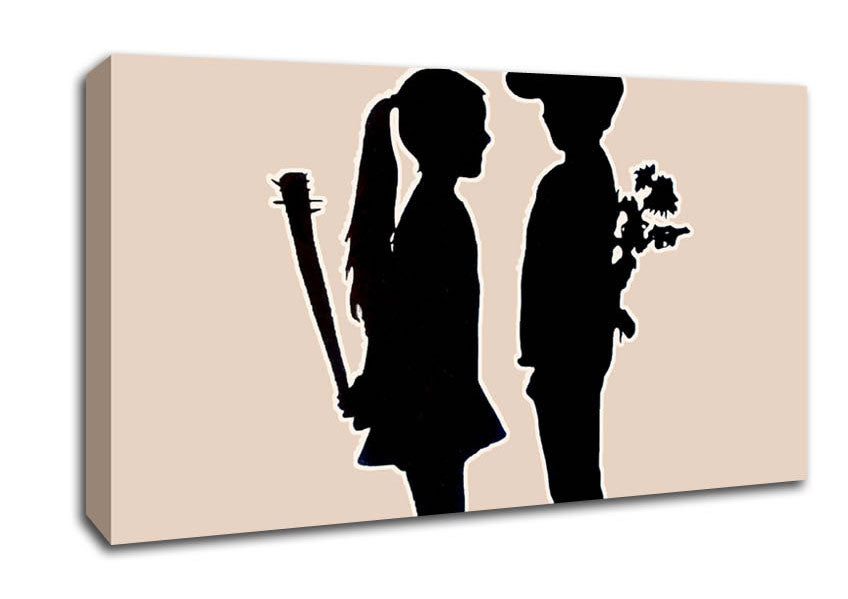 Love War Kids Canvas Wall Art