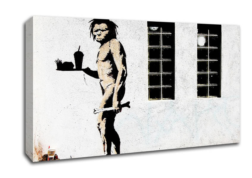 Mcdonald Caveman Canvas Wall Art