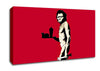 Mcdonalds Caveman Red Canvas Wall Art