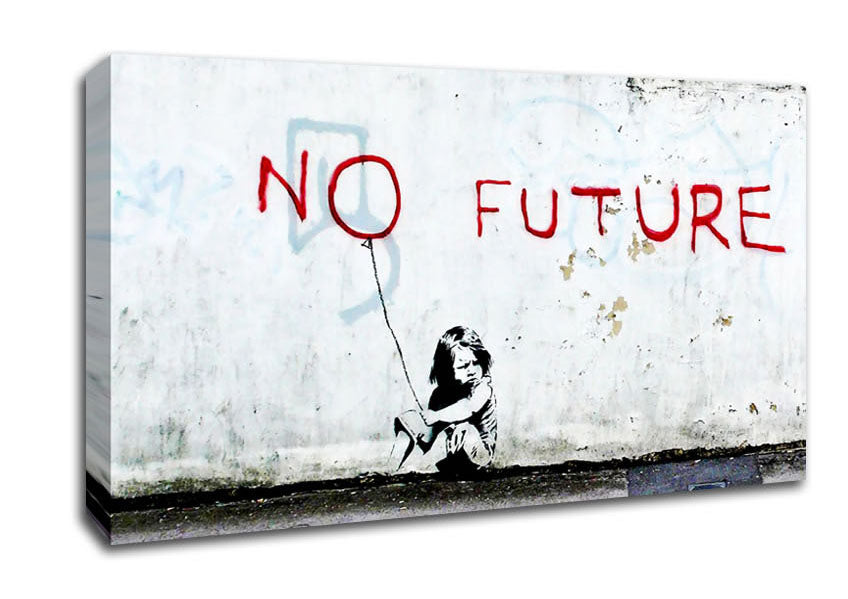 No Future Balloon Canvas Wall Art