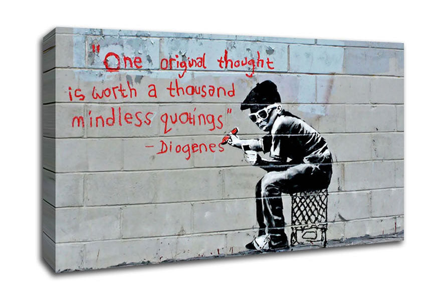 One Original Thought Is Worth A... Canvas Wall Art