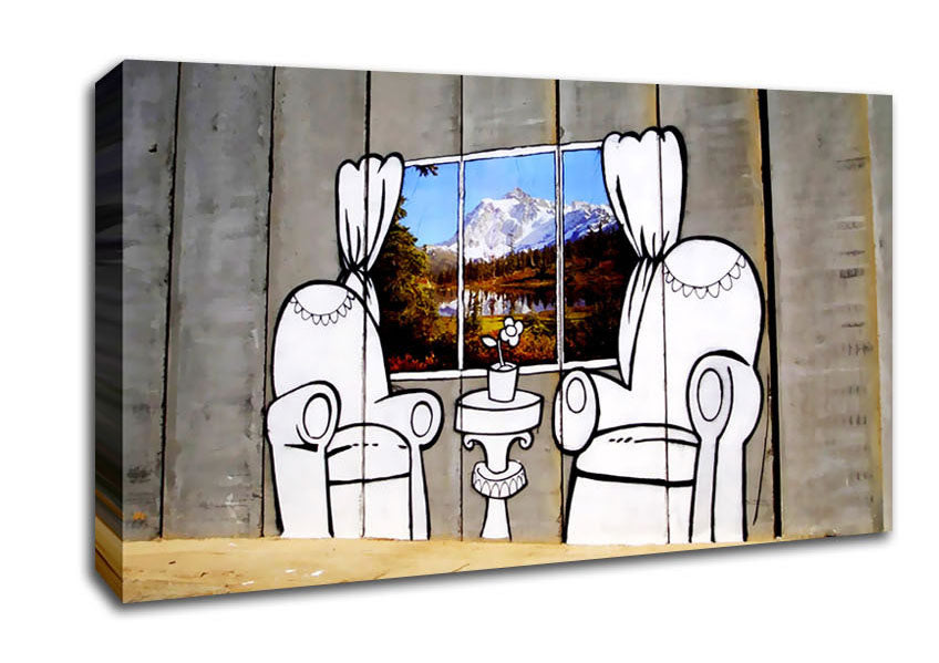 Paradise Concrete Canvas Wall Art